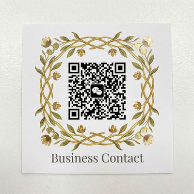 黄色仓库商务二维码